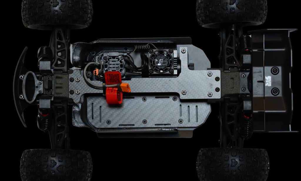 Mini Kraton Upgrade Kit with aluminum chassis and carbon fiber parts