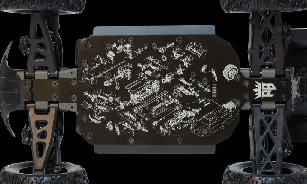Mini Kraton Upgrade Kit assembled parts detail photo