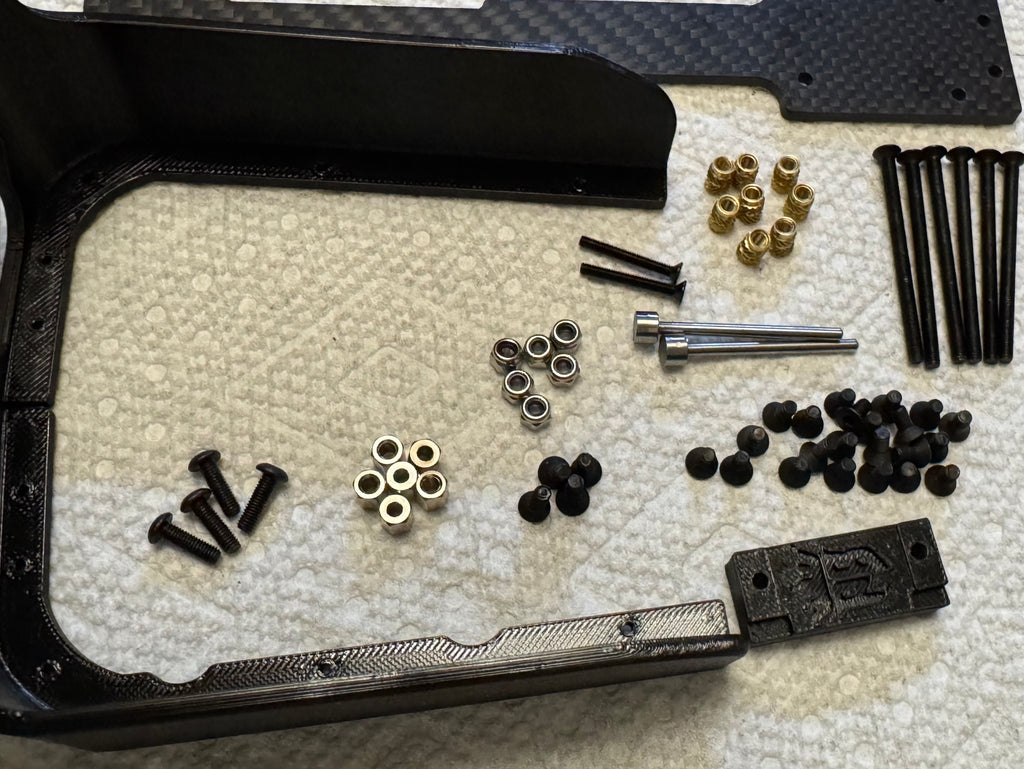 Builder's Kit carbon fiber and aluminum chassis parts photo
