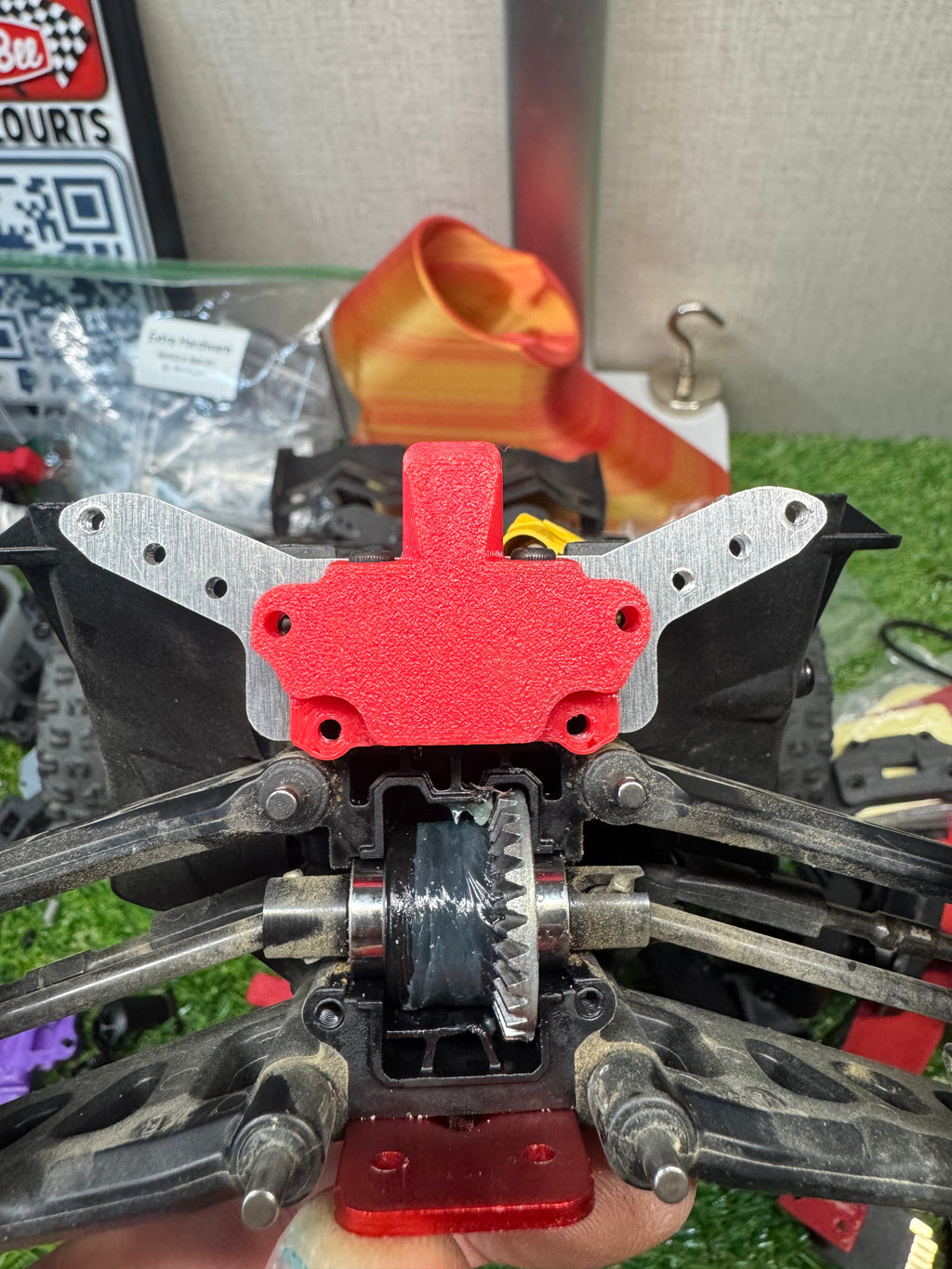 Shock Tower Body Mount 3D printed part detail photo
