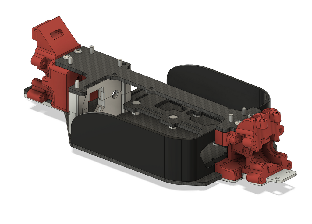 Carbon Fiber Mini Kraton Chassis Kit.