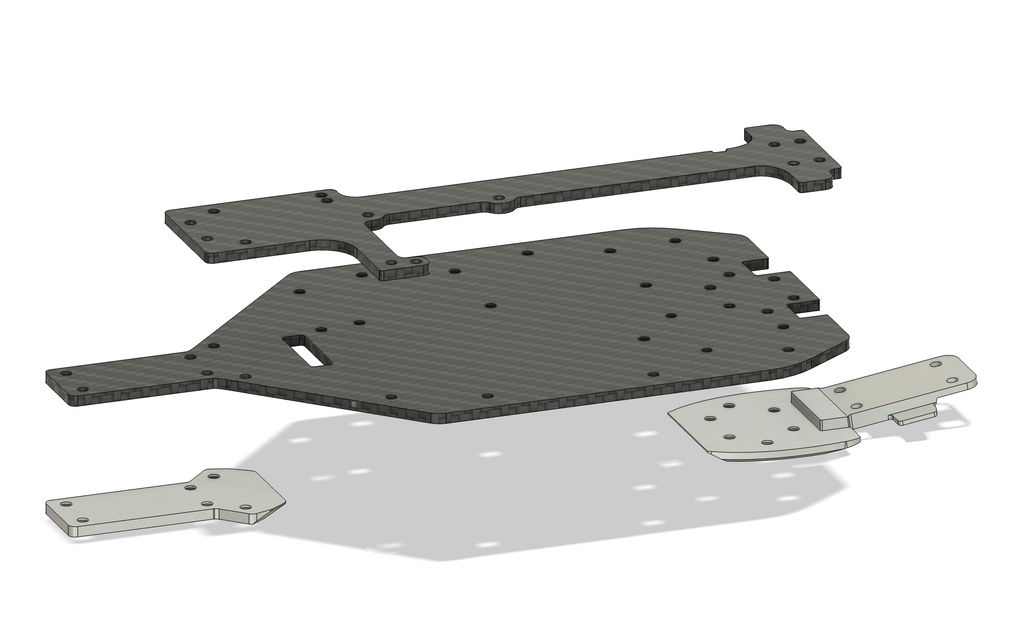 Carbon Fiber Mini Kraton Chassis Kit.